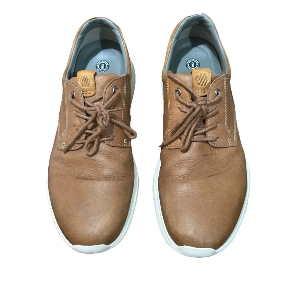 259156 PF50 AMHERST MENS SHOE 11 M TAN LEATHER LACE UP BY JOHNSTON & MURPHY‎